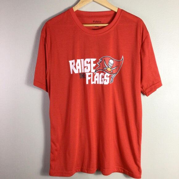 Publix Tampa Bay Florida Buccaneers Football T Shirt Red XL - Picture 1 of 5